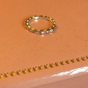 Decorative silver ring